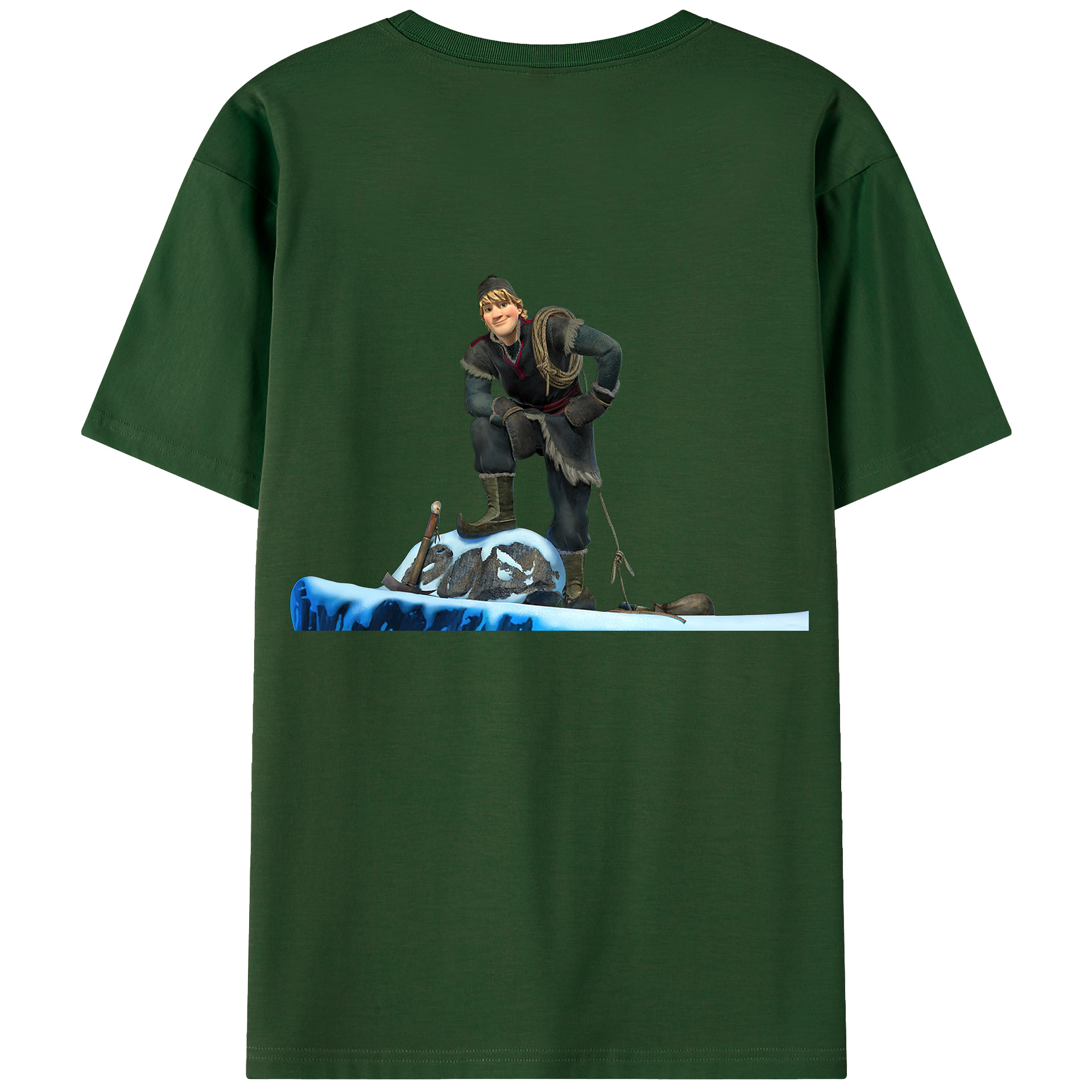（画像用） アナと雪の女王 アンナ エルサ Frozen Anna Elsa 綿100％半袖Tシャツ（背面プリント）